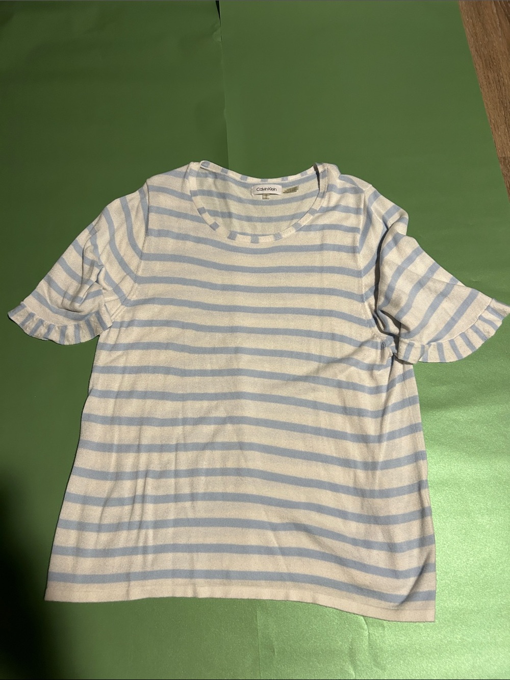Blue and White Stripes